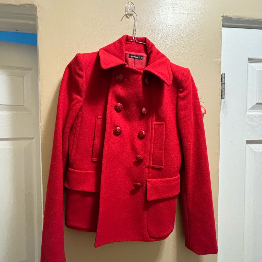 LE CIEL BLEU short peacoat